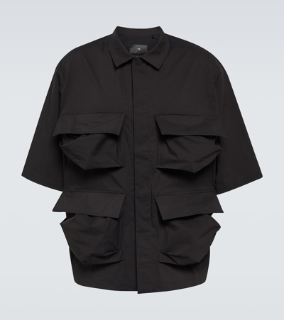 Y-3 Cotton-blend Shirt In Black