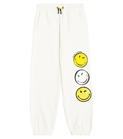 Marc Jacobs Kids' Printed Cotton Jersey Sweatpants In Ivory