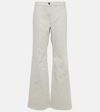 Magda Butrym Denim Flared Jeans In Cappuccino