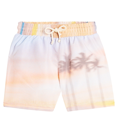 The New Society Kids' Sunset Printed Swim Trunks