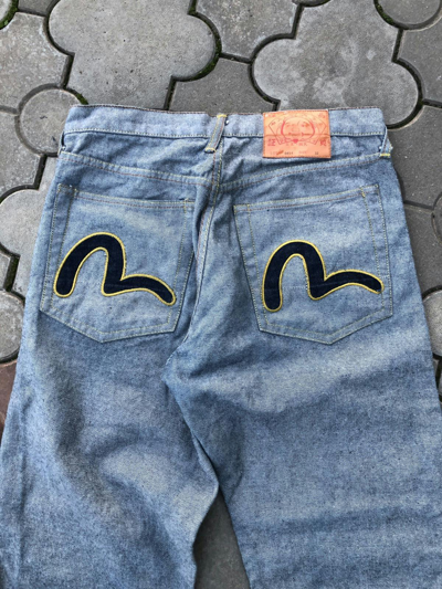 Pre-owned Evisu Vintage  Selvedge Reversible Jeans Japanese In Denim