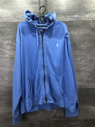 Pre-owned Polo Ralph Lauren X Vintage Polo Ralph Laurent Zip Up Hoodie In Blue