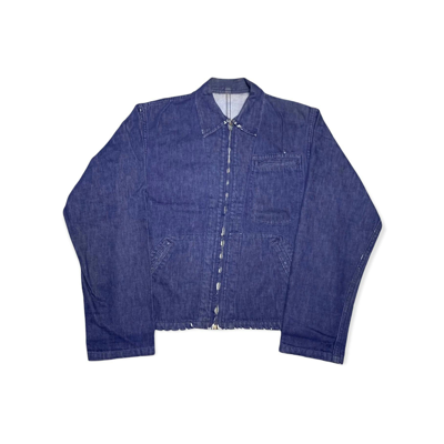 Pre-owned Antik Denim X Denim Jacket Vintage 50s American Selvedge Work Wear Denim Jacket In Blue