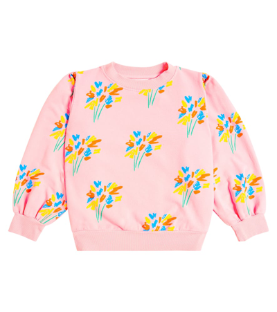 Bobo Choses Kids' Printed Cotton-blend Jersey Sweatshirt In Pink