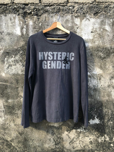 Pre-owned Hysteric Glamour X Vintage Hysteric Glamour & Gender Longsleeve Tee In Black