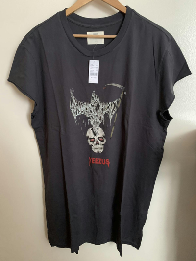 Pre-owned Kanye West New W/ Tags Yeezus Tour Reaper T-shirt Xl In Black
