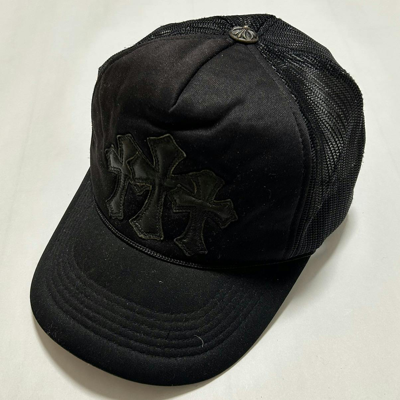 Pre-owned Chrome Hearts X Vintage Chrome Hearts Cemetery Trucker Hat In Black