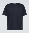 Lardini Cotton And Silk T-shirt In Navy