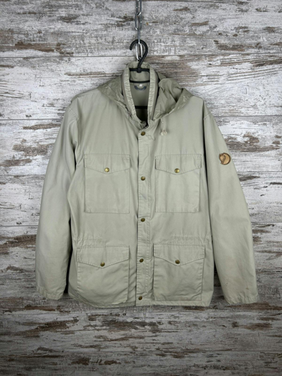 Pre-owned Fjallraven X Outdoor Life Mens Vintage Fjallraven Jacket Multipocket Army Size L In Grey