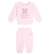 THE NEW SOCIETY BABY ONTARIO COTTON JERSEY TRACKSUIT