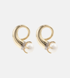 MATEO 14KT GOLD EARRINGS WITH DIAMONDS AND PEARLS