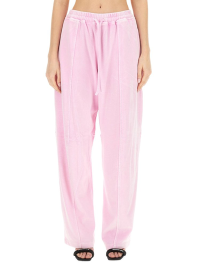 Alexander Wang Drawstring Track Trousers In Pink