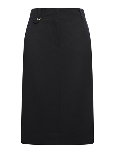 Jacquemus Pencil Skirt In Black