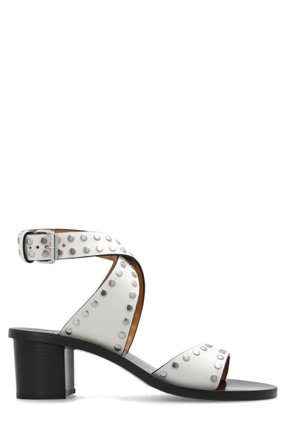 Isabel Marant Jillin 50mm Studded Sandals In White