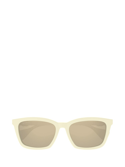 Gucci Eyewear Square Frame Sunglasses In White