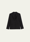 Theory Bistretch Sculpted Blazer In Blk