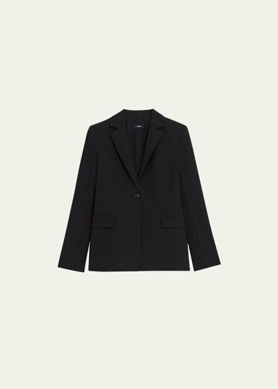 Theory Bistretch Sculpted Blazer In Black