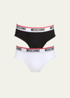 MOSCHINO MEN'S 2-PACK LOGO BRIEFS