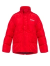Balenciaga Men's Puffer Technical Micro Faille In Red
