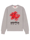 KENZO KENZO EMBROIDERED SWEATSHIRT DRAWN VARSITY CLOTHING