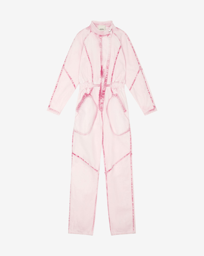 Isabel Marant Kimea Overall In Pink