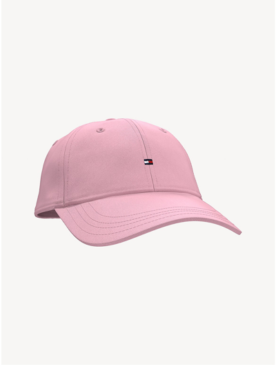 Tommy Hilfiger Flag Logo Baseball Cap In Crystal Rose