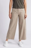Eileen Fisher Crop Hemp Wide Leg Pants In Briar