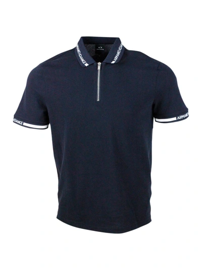 Armani Exchange T-shirts And Polos In Blue