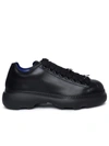 BURBERRY BURBERRY 'RANGER' BLACK LEATHER SNEAKERS