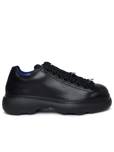 Burberry Black Leather Ranger Trainers