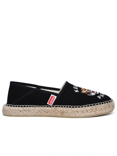 KENZO KENZO BLACK COTTON ESPADRILLES