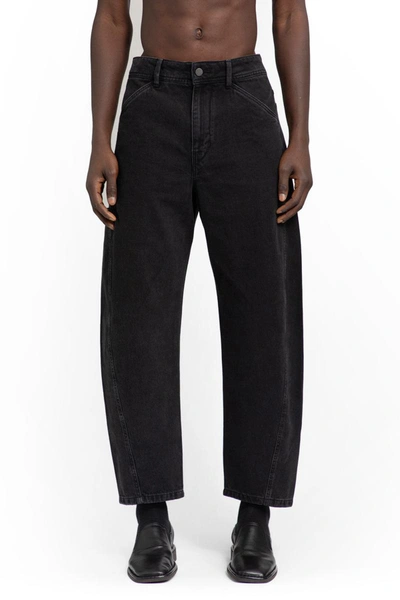 Lemaire Twisted Straight Leg Jeans In Black