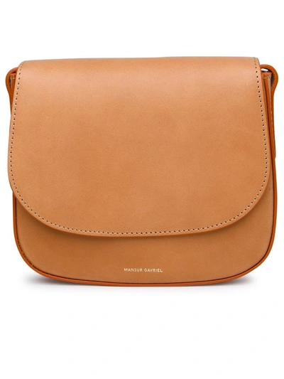 Mansur Gavriel Classic Mini Shoulder Strap In Brown