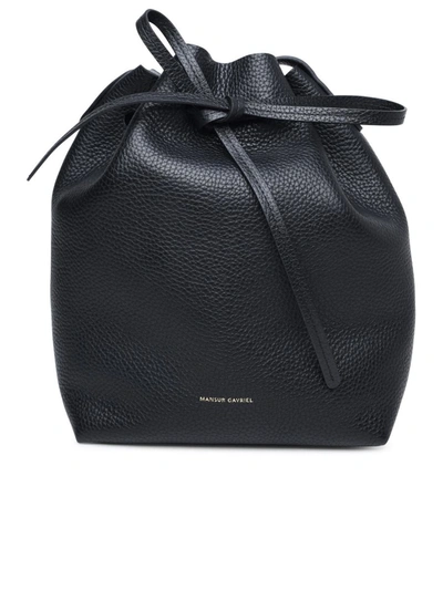 Mansur Gavriel Drawstring Mini Bucket Bag In Black