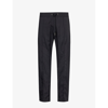 DOLCE & GABBANA BRAND-PLAQUE TAPERED-LEG SHELL JOGGING BOTTOMS