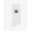 GUCCI GUCCI WOMENS WHITE BRAND-EMBROIDERED CREW-LENGTH COTTON-BLEND SOCKS