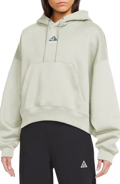 Nike Women's  Acg Therma-fit "tuff Knit" Fleece Hoodie In Green