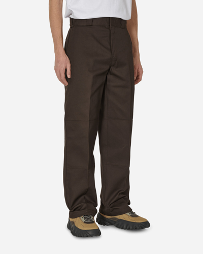 Dickies Double Knee Work Pants Dark In Brown