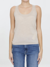Max Mara Top "subscription" In Beige