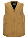 Carhartt Arbor Logo Vest In Beige