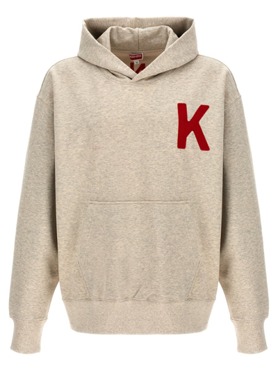 Kenzo 'lucky Tiger' Hoodie In Grey