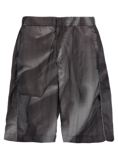 M44 Label Group 'crinkle' Bermuda Shorts In Gray