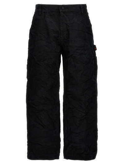44 Label Group Trousers In Black