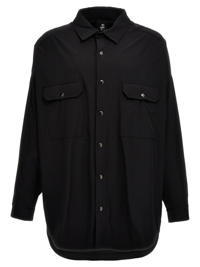 Thom Krom Tech Fabric Shirt In Black