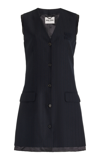 MIU MIU TAILORED WOOL MINI DRESS