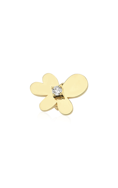 Charms Company 14k Yellow Gold Diamond Single Earring