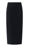 The Frankie Shop Malvo Wool Long Pencil Skirt In Black