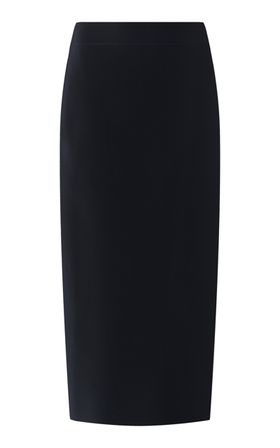 The Frankie Shop Malvo Wool Long Pencil Skirt In Black