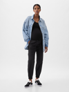 Gap Maternity Full Panel Utility Joggers In Black