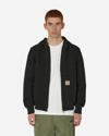 Carhartt Wip Men's Black Active Brand-patch Organic-cotton Jacket In Black